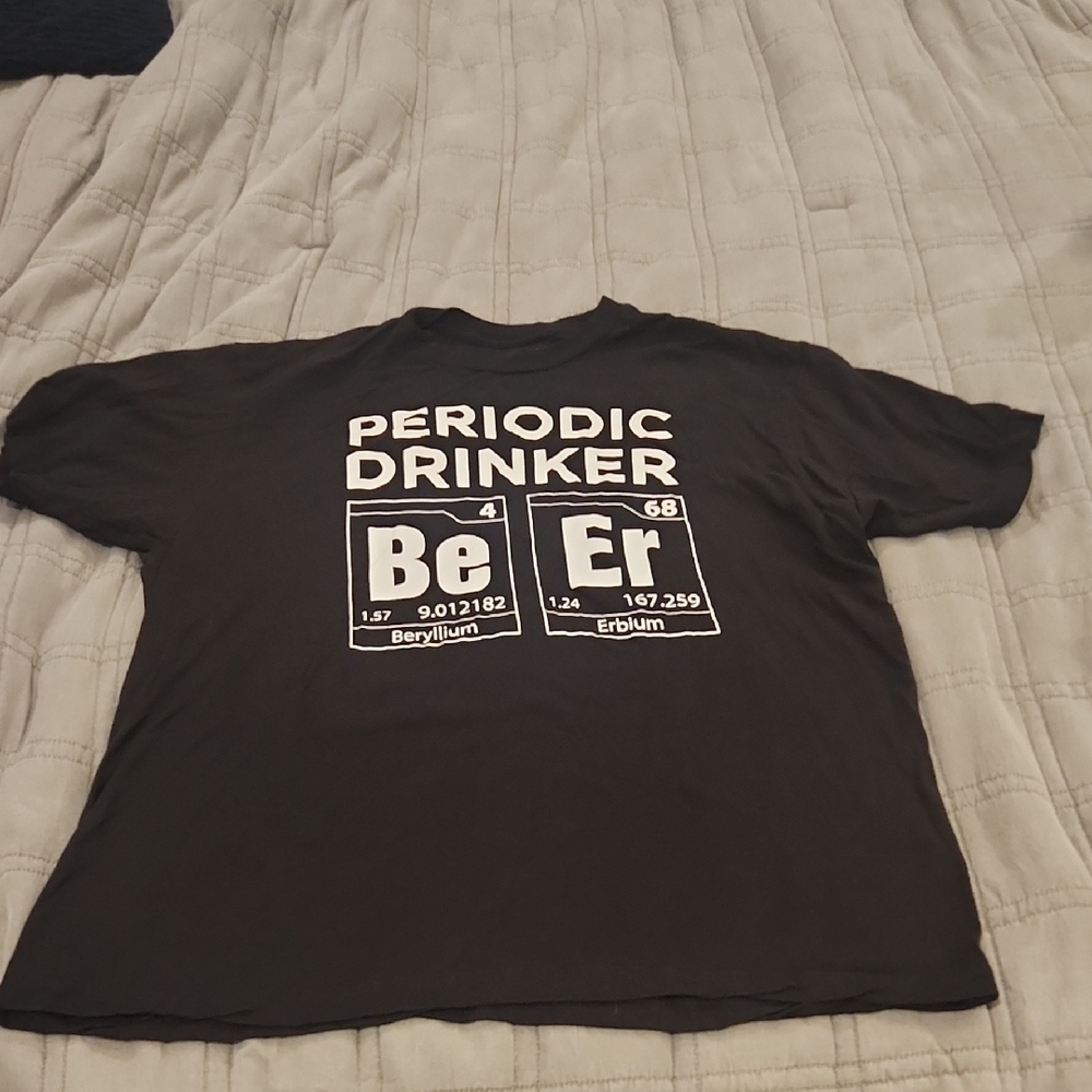 Fifth Sun Black 'Periodic Drinker' Tee Size XL!